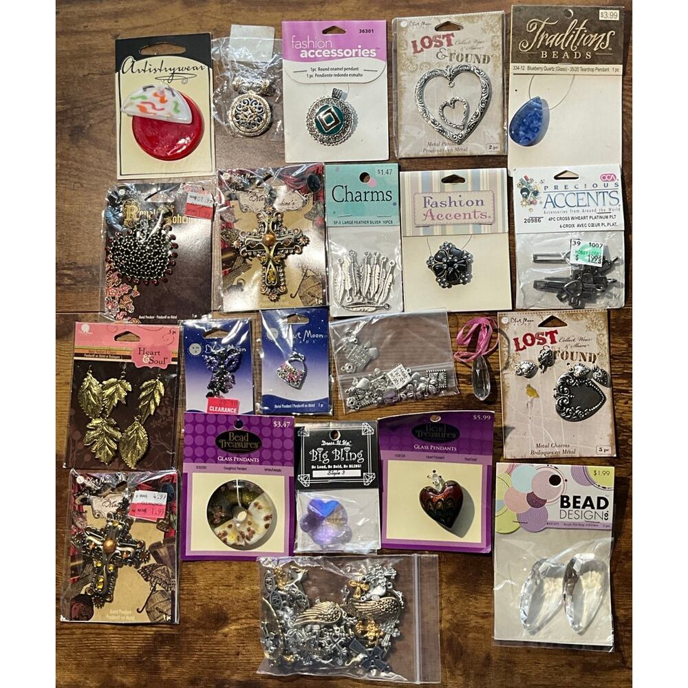 Assorted Mixed Lot of 20+ Necklace & Bracelet Drops Bangles New in Packages